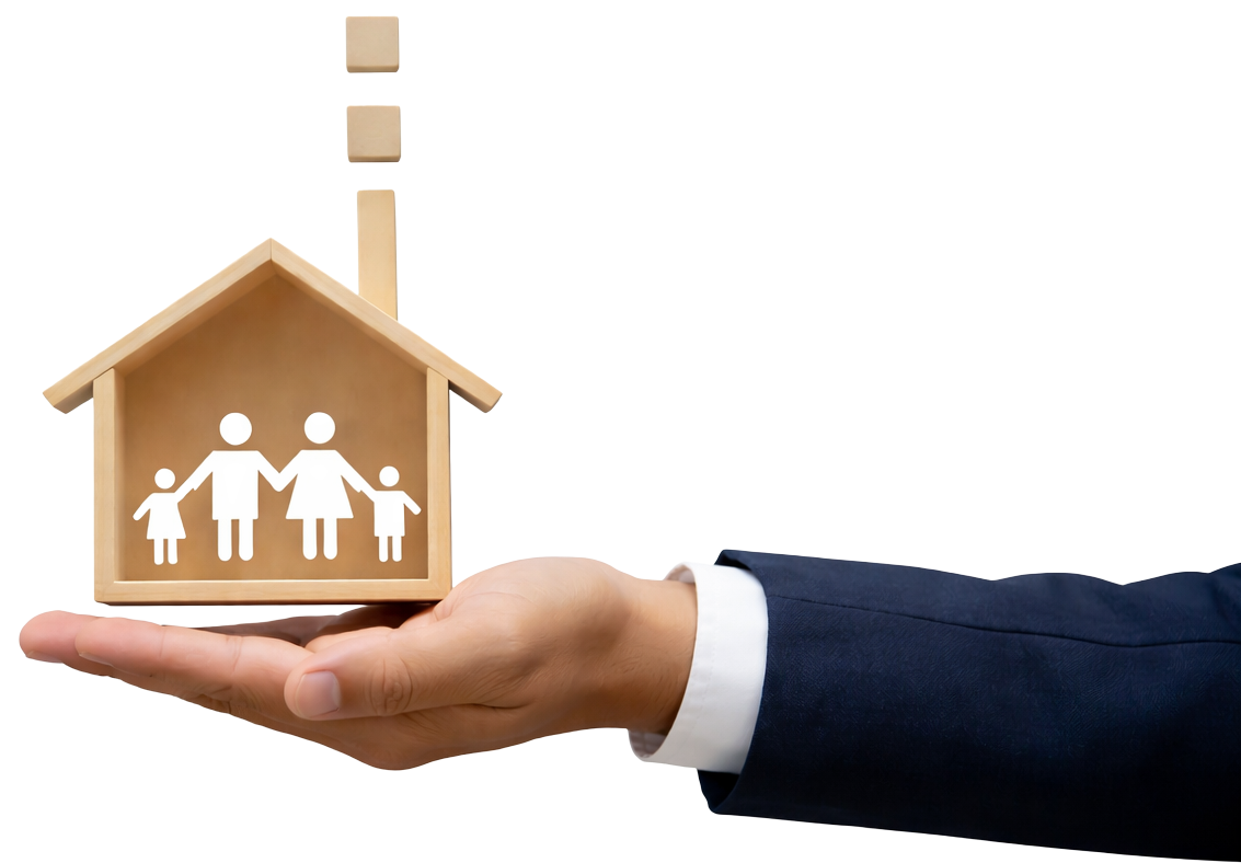 Family and house concept